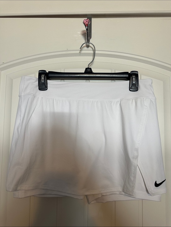 Nike Pants - Nike White Athletic Tennis Skort with Black Swoosh